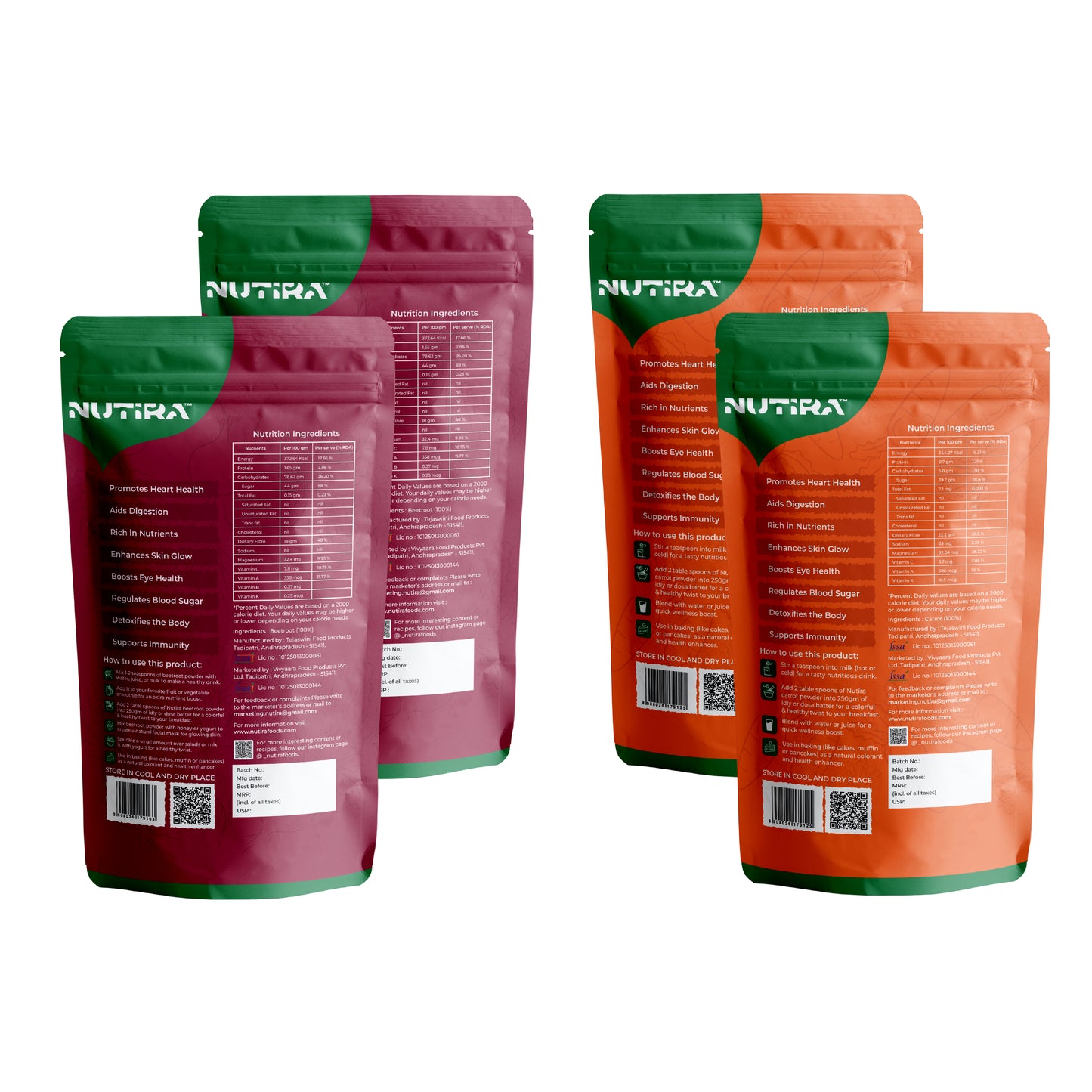 Carrot & Beetroot Combo